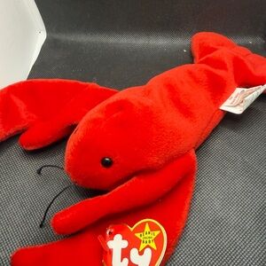 Ty Beanie Baby Pinchers Lobster 1993 Vintage Red Plush Retired